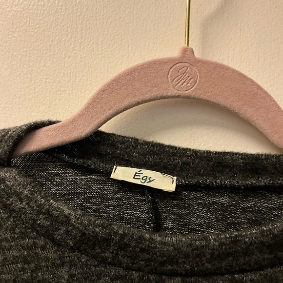 Eloges Poncho Tunic w/Stripe Trim  | EGS Size Small - Picture 5 of 8